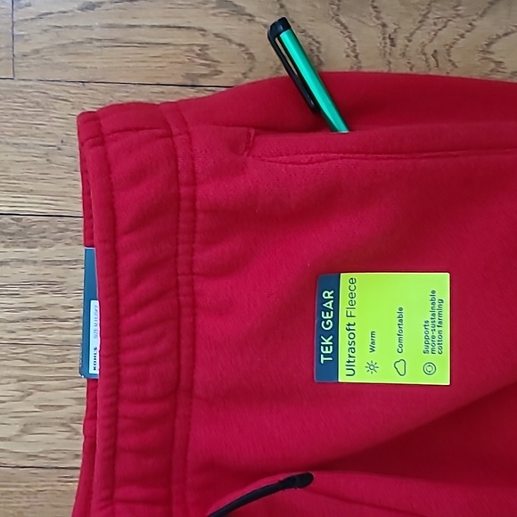TEK GEAR BOYS RED HUSKY FLEECE JOGGER PANTS SIZE MEDIUM HUSKY - Picture 7 of 11